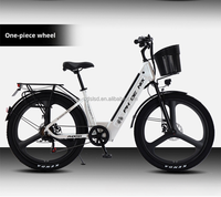 Vélo électrique à batterie au lithium, cadre en acier, moteur sans balais 250W 36V, freins à disque, suspension intégrale, vélo électrique pour adultes