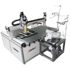 Somax SM-21M Automatic Template Sewing Machine For Pants T-shirt Sportswear And Underwear clothes machine