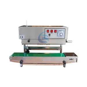 printing continuous band sealer machine,coffee bag sealer