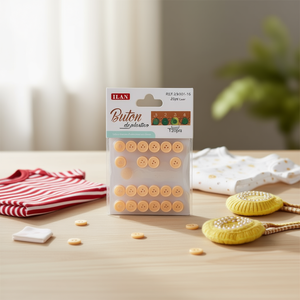 กระดุมพลาสติกแบบสแนป Ilan ขนาด 12 มม. สีเนื้อ 20 ชิ้น สำหรับเสื้อผ้า - Product Image 3