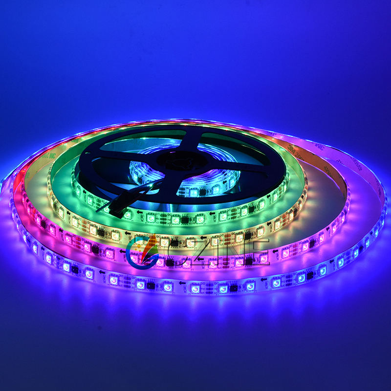 5V 12V 5050 LED Addressable RGB LED Strip WS2811 60Leds/m IP65 IP67 IP68 Full Color LED Strip