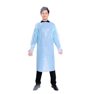 Impermeable PP PE Cpe PPE apronThumb Holes Delantal desechable - Product Image 2
