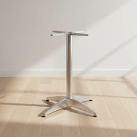 Pieds de table croisés à quatre branches en alliage d'aluminium modernes pour restaurant, café, salle à manger, extérieur, avec installation facile