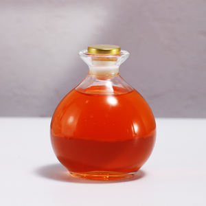 Botella en forma de gota de vidrio transparente recargable de 150ml con tapón utilizado para café, bebidas, jugos, <span class=keywords><strong>leche</strong></span>, frutas, Tequila - Product Image 1