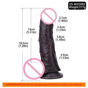 ORALSX Dildo Realista de Silicona Negra de 7 Pulgadas con Bola y Ventosa, Dildo Flexible para Masturbación Femenina, Tapón Anal, Juguete Sexual - Product Image 2