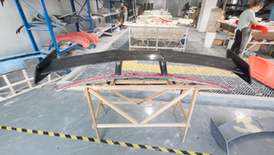 New ZR1 Style Real <strong>Carbon</strong> <strong>Fiber</strong> Rear <strong>Spoiler</strong> for Corvette C8 Z07 Stingray High Wing 2020 up - Product Image 5