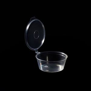 Vaso para salsa de PP de 1 oz, contenedor de plástico transparente desechable para alimentos, colores personalizables, muestra disponible, mayorista OEM/ODM de Vietnam - Product Image 1