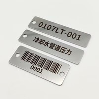 Etiquetas Metálicas Colgantes Personalizadas de Acero Inoxidable y Aluminio, Grabadas con Láser, Códigos QR, Códigos de Barras, Etiquetas de Ubicación