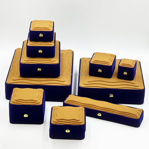 보석 목걸이 팔찌 시계 럭셔리 벨벳 보석 보관함 맞춤 세트 포장 상자 - Product Image 4