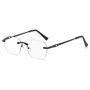 Occhiali <span class=keywords><strong>da</strong></span> Sole Senza Montatura Fotocromatici, <span class=keywords><strong>Lenti</strong></span> Decorative Retrò che Cambiano Colore, Occhiali Anti Luce Blu - Product Image 6