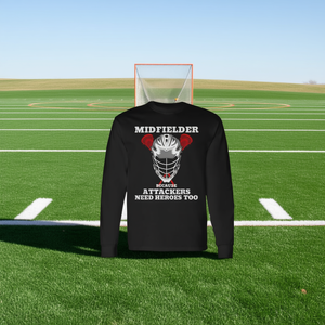 T-shirt à manches longues pour homme, modèle Midfielder de lacrosse, Heroes Unite - Product Image 3