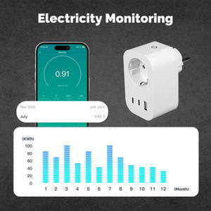 ปลั๊กไฟอัจฉริยะ TY-EU-type-C Tuya Smart WiFi EU  16A พร้อมระบบตรวจสอบพลังงานและตั้งเวลา  แบบ EU - Product Image 3