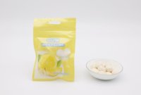 Vente en gros OEM, personnalisable en vrac, saveur naturelle, emballé en boîte et en sachet, chewing-gum en poudre sans sucre au xylitol, saveur citron