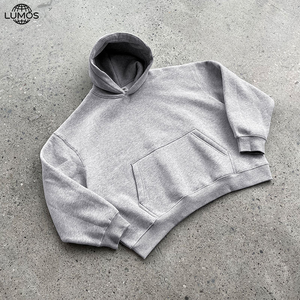 <span class=keywords><strong>Sweat</strong></span>-shirts à capuche personnalisés à épaules tombantes, coupe ample et oversize, avec impression DTG en relief, pour hommes - Product Image 4