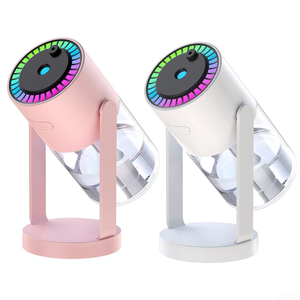 Nouvel humidificateur de bureau silencieux à tête oscillante pour la maison, la chambre, la voiture, avec fonction aromathérapie et projecteur - Product Image 5