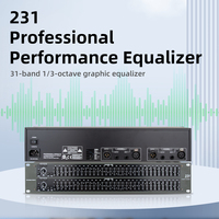 Égaliseur audio professionnel 231, égaliseur graphique double 31 bandes pour karaoké, équipement sonore de scène, amplificateur, haut-parleur, système DJ