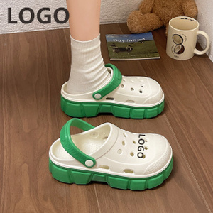 Bricolage sabots chaussures pour femmes en plein air décontracté dames pantoufles plate-forme talons maison pantoufles infirmière chaussures multicolore sabots - Product Image 3