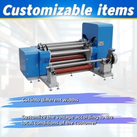 Machine de découpe et de rembobinage de feuilles d'aluminium de haute précision avec guidage automatique de la bande, précision de 0,1 mm