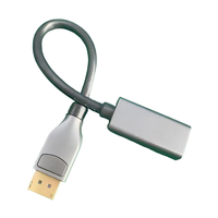 Câble adaptateur FARSINCE 0,2 m DP 1.4 vers HDMI 2.1, coque en alliage d'aluminium, cordon convertisseur vidéo 8K 60Hz 4K UHD