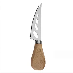 Neue Ankunft Küche Edelstahl Käse messer Sammlung Set Käses ch neider Butter Spreader Gabeln Cutter mit Holzhand