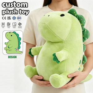 Peluche Dinosauro Gigante Personalizzato, Grande e Carino Dino Verde Imbottito 8 Pollici per Bambini, Morbido Cuscino Peluche - Product Image 1