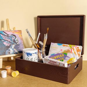 Solid Pine Wood <strong>Storage</strong> <strong>Box</strong> <strong>with</strong> <strong>Lids</strong> and Handle 40cm Rectangle Custom Logo Keepsake Gift Boxes Cheap Wooden <strong>Box</strong> for Jewelry - Product Image 2