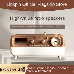 LINKPIN Retro Multifuncional 1/12 Escala EUA Plug <span class=keywords><strong>Speaker</strong></span> Plástico Música Tema Cena Natural Atmosfera Luz Branca Ruído Áudio - Product Image 5