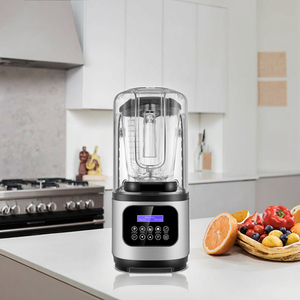 2200W Large Capacity Commercial <b>Maker</b> Ice Smoothie Blender Machine Soundproof Cover Touchpad Controls 6 Blades Ma - Product Image 5