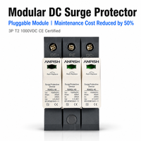 Parafoudre CC pour système solaire photovoltaïque 2P 3P 40KA Haute Tension 500V 600V 800V 1000V 1500V Dispositif de protection contre les surtensions Homologué CE TUV