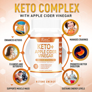 Cápsulas de Vinagre de Sidra de Manzana Keto BHB Personalizadas, Suplemento de Cetonas Exógenas, Apoyo para el Control de Peso, Energía y Concentración para Adultos - Product Image 4
