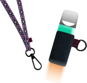 Lanière de cartouche personnalisée en gros avec crochet, capacité 0,5 ml/1 ml, anneau en silicone caoutchouc, polyester écologique, sérigraphie - Product Image 3