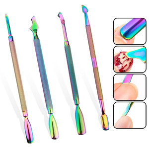 Nail Cuticle Pusher Stainless Steel Double Head Home Use General Purpose Tool Set For Manicure And Pedicure Care - Product Image 1