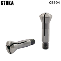 Tour à métaux pour horloger Stuka C6104, mandrin spécial à collet, tour à métaux automatique CNC, collet à ressort 0,5-4,5 mm