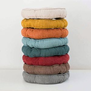Soft <b>Chair</b> Pads 50cm Diameter Super <b>Comfy</b> Thicken Solid Color Round Seat Cushion for Kitchen Dining Room Office <b>Chairs</b> Promotion - Product Image 3