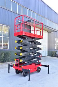 Gunting listrik Trailer baterai hidrolik seluler, 4 meter 6m 8m 15m gunting angkat meja gunting angkat Platform 10m - Product Image 3