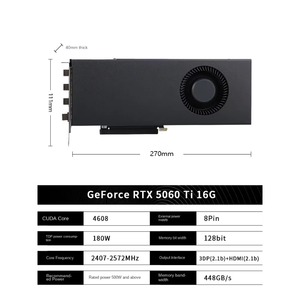 Nueva <span class=keywords><strong>Tarjeta</strong></span> Gráfica Discreta NVI-DIA RTX 5060 Ti Turbo 16G Unmatched MAX para Esports, Transmisión en Vivo, Edición y Renderización - Product Image 5