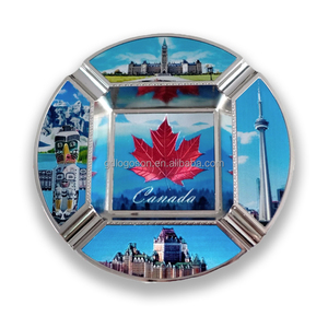 Tấm Trang Trí Lưu Niệm Hình Lá Cờ Nai Sừng Tấm Quebec Cờ In Hình Thành Phố Quốc Gia Tùy Chỉnh Canada Có Nắp Đứng - Product Image 2