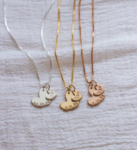 Collana con Cuore Inciso in Acciaio Inossidabile, Personalizzabile con Nome e Data, Gioiello <span class=keywords><strong>Regalo</strong></span> <span class=keywords><strong>per</strong></span> Mamma, Sorella, Moglie, Amiche - Product Image 6