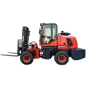 3-5ton Drive Small All Terrain Forklift 4wd Rough Terrain Forklift 4x4 Off Road Truck All Terrain Diesel Forklift