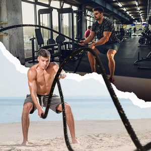 <span class=keywords><strong>Corde</strong></span> de combat ergonomique robuste pour entraînement de force musculaire, 2,8m, 3m, 9m, 12m, pour entraînement à domicile - Product Image 6