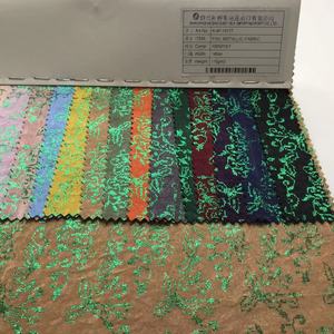 Bán Sỉ Thiết Kế Mới Dệt Vàng 100 Polyester Sang Trọng Nhuộm Vàng Lá 100% Vải Polyester Cho Váy - Product Image 2