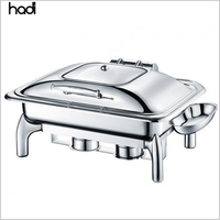 Matériel de traiteur de luxe pour hôtels et mariages : Réchauds de buffet, Chauffe-plats, Chafer Dish argenté pour la restauration