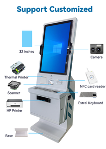 Quiosco de Autoservicio Económico Personalizado con Función de Impresión A4 de 32 Pulgadas, Lector de Tarjetas de Identificación para Pacientes, para Hospitales - Product Image 4