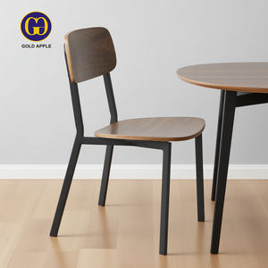 เก้าอี้ทานอาหารทันสมัย HPL ทนทาน โครงเหล็ก ทำความสะอาดง่าย รับน้ำหนักได้มาก ซ้อนเก็บได้ กันน้ำ เหมาะสำหรับโรงเรียน ร้านอาหาร และบ้าน - Product Image 1