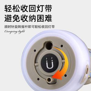 Linterna de Camping, Cadena de Luces LED Recargables, Impermeables, para Exteriores, con Colores - Product Image 5