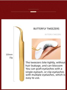 Pinzas para Pestañas de Alta Calidad con Logotipo Personalizado, Punta de Fibra, Acero Inoxidable, Pinzas de 90 Grados para Extensiones de Pestañas - Product Image 3