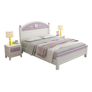Cama personalizada de madera sólida para niños, simple, Princesa, 1,5 m, 1,35 m, 1,2 m, dormitorio para adolescentes - Product Image 3