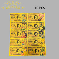 Billetes de Oro de Anime Japonés Sailor Moon al por Mayor, Chapado en Oro de Doble Cara, Regalos Conmemorativos