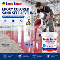 Peinture liquide pour sols en époxy colorée conforme RoHS, revêtement auto-nivelant pour garages, ciment et sols commerciaux