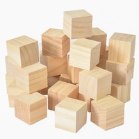 Cubos de Madera de Haya Natural sin Acabado al por Mayor para Manualidades y Bloques Educativos DIY - Colores y Logotipo Personalizables Edades 7-12